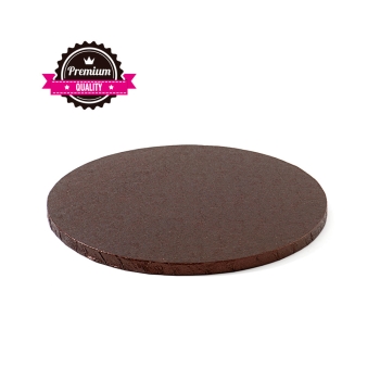 Cake Board Round 25cm (10") / Thickness 12mm - BROWN